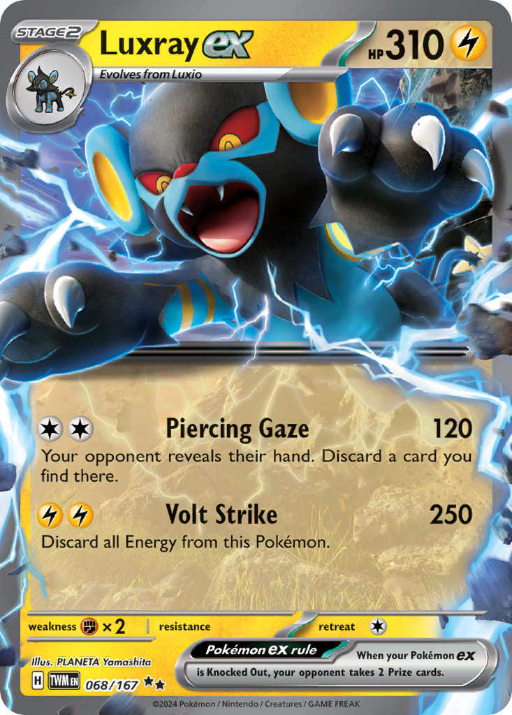 Luxray ex 068/167 Double Rare Twilight Masquerade Holo