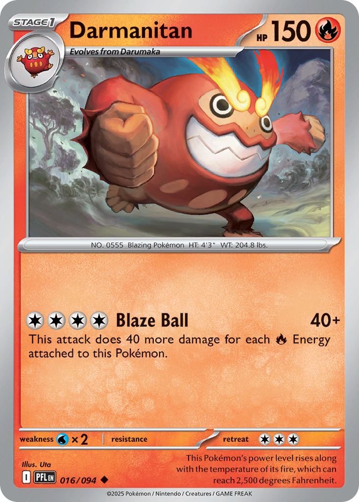 Darmanitan 016/094 Uncommon Phantasmal Flames