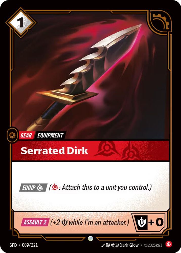Serrated Dirk 009/221 Common Spiritforged