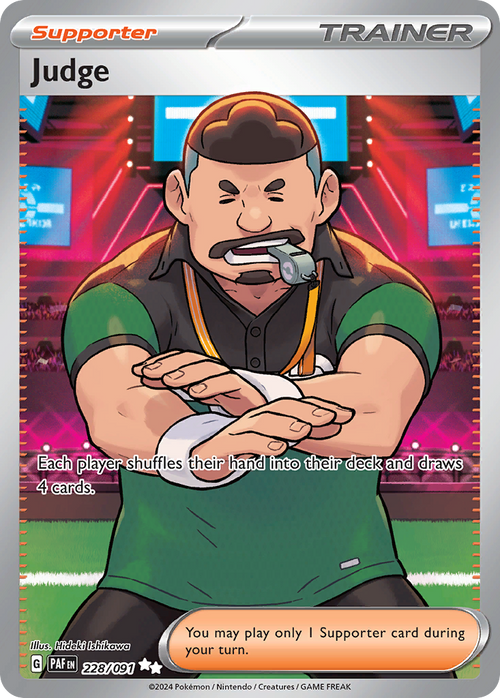 Judge 228/091 Ultra Rare Paldean Fates Holo