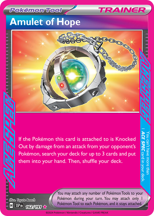 Amulet of Hope 162/191 ACE SPEC Surging Sparks Holo