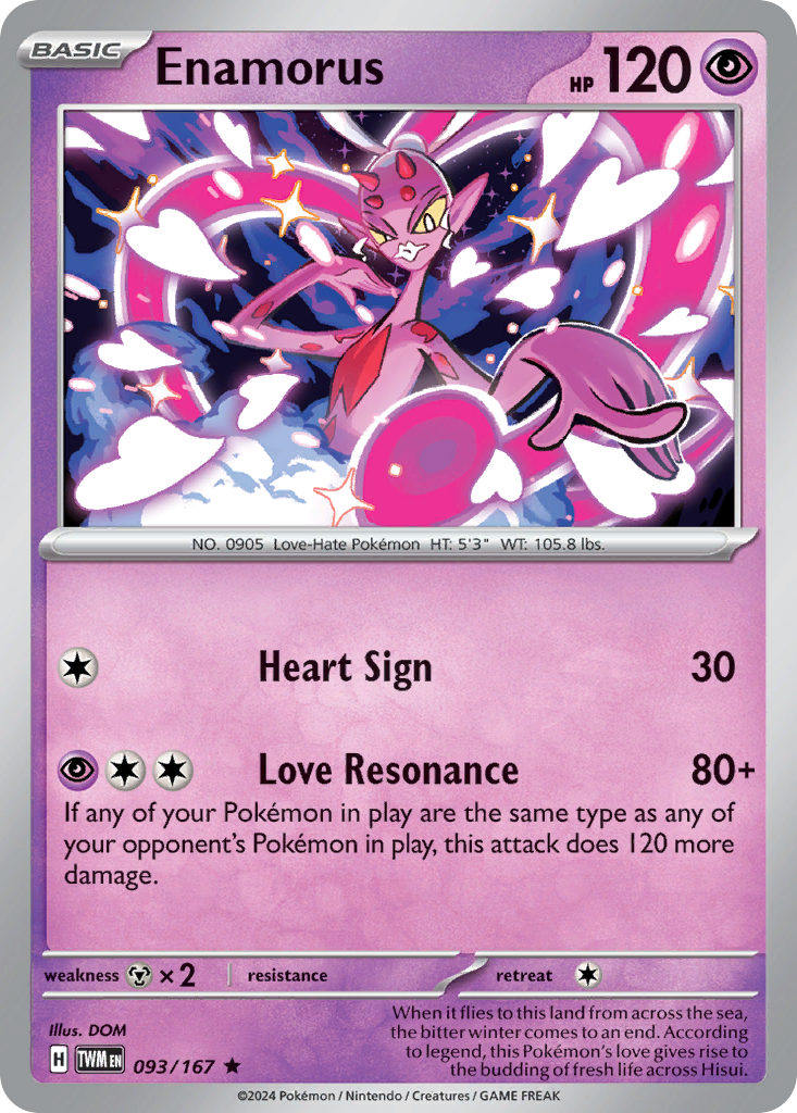 Enamorus 093/167 Rare Twilight Masquerade Holo