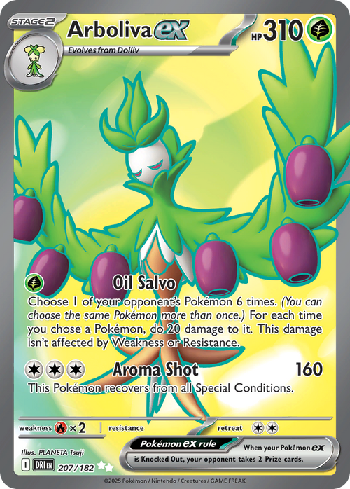 Arboliva ex 207/182 Ultra Rare Destined Rivals Holo