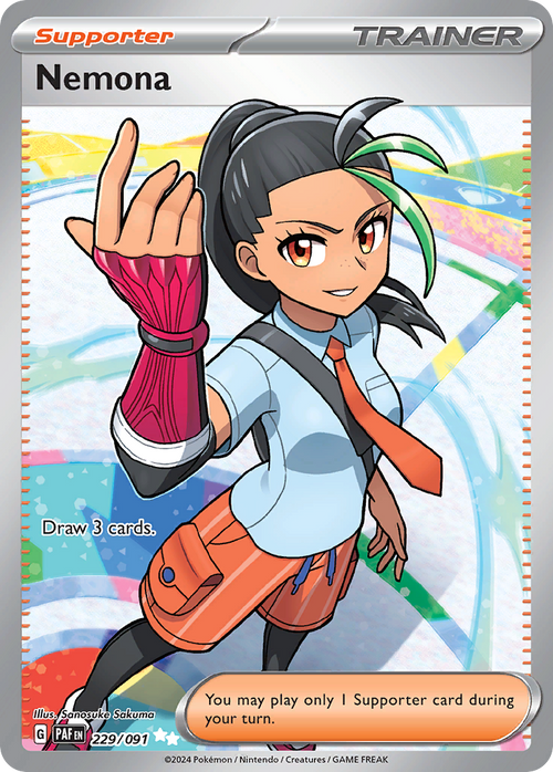 Nemona 229/091 Ultra Rare Paldean Fates Holo