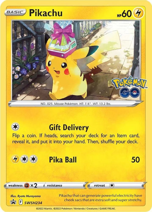 Pikachu SWSH234 Holo Promo Sword & Shield Promo Pokemon NM