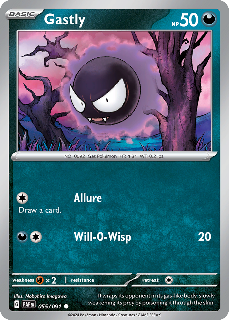 Gastly 055/091 Common Paldean Fates
