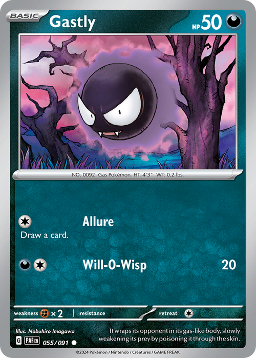 Gastly 055/091 Common Paldean Fates