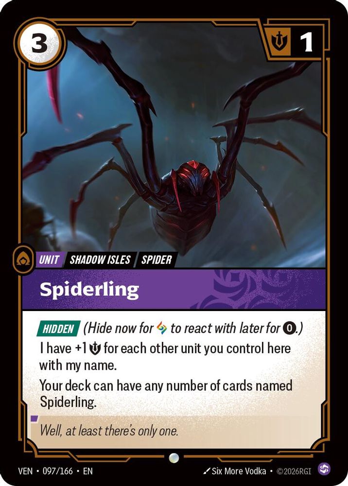 Spiderling 097/166 Common Vendetta
