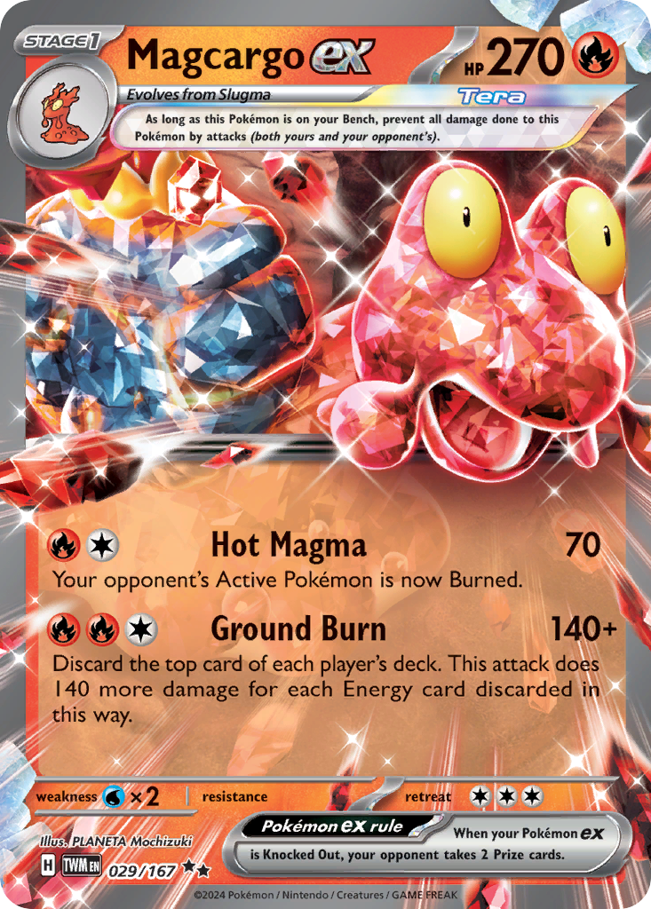 Magcargo ex 029/167 Double Rare Twilight Masquerade Holo