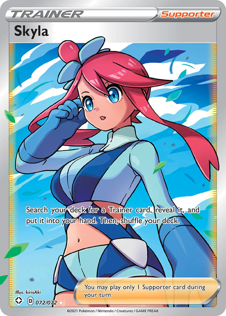 Skyla 072/072 Ultra Rare Shining Fates Pokemon Holo NM
