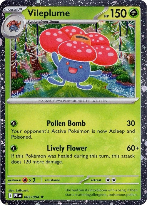 Vileplume (Cosmos Holo) 003/094 Rare Miscellaneous Cards & Products