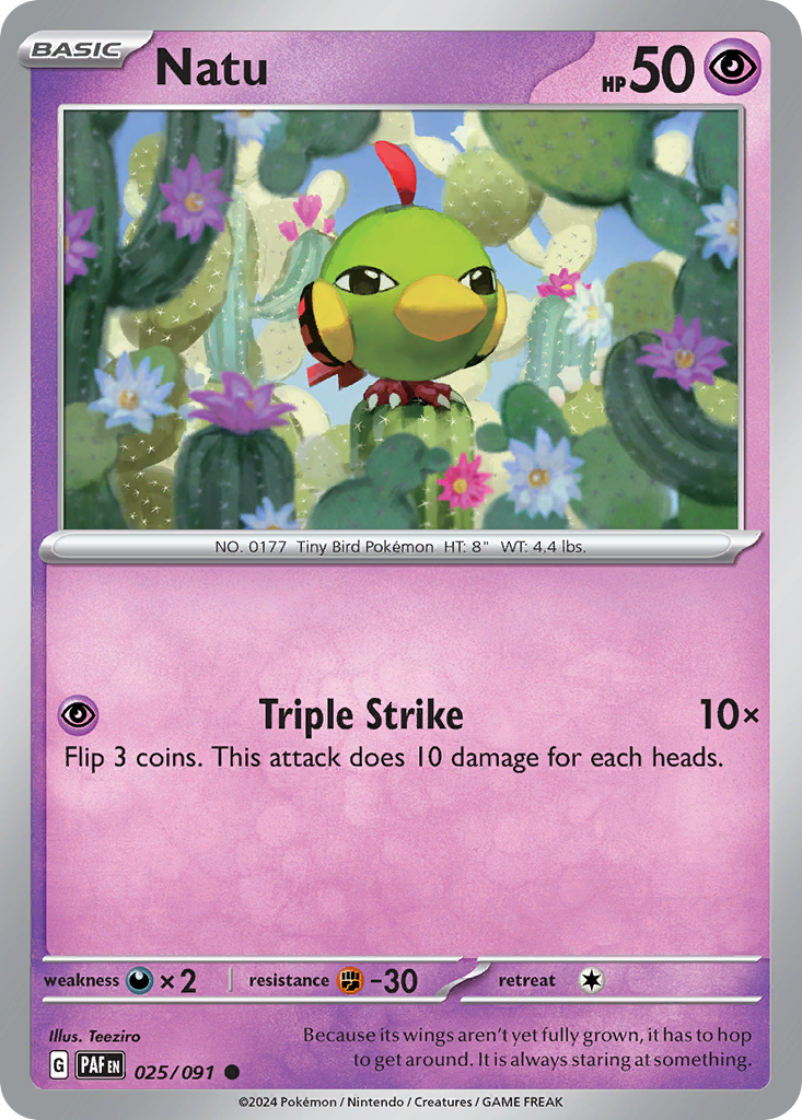 Natu 025/091 Common Paldean Fates