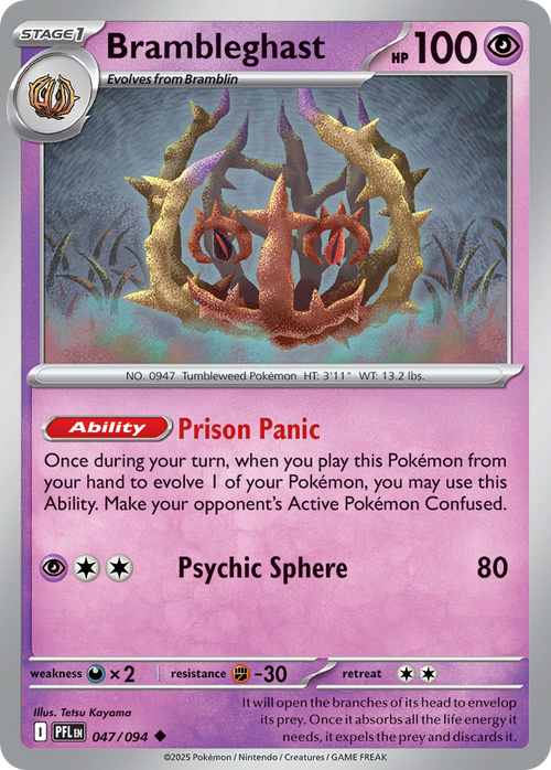 Brambleghast 047/094 Uncommon Phantasmal Flames