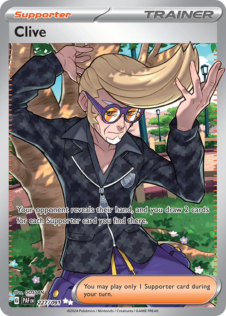 Clive 227/091 Ultra Rare Paldean Fates Holo