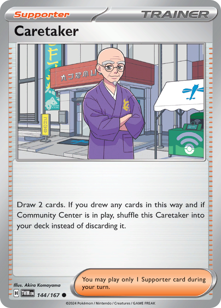 Caretaker 144/167 Common Twilight Masquerade Reverse Holo