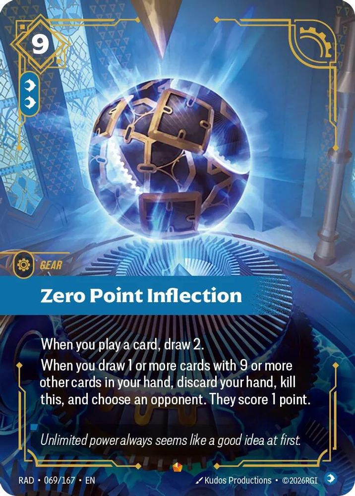 Zero Point Inflection 069/167 Epic Radiance Riftbound Foil NM