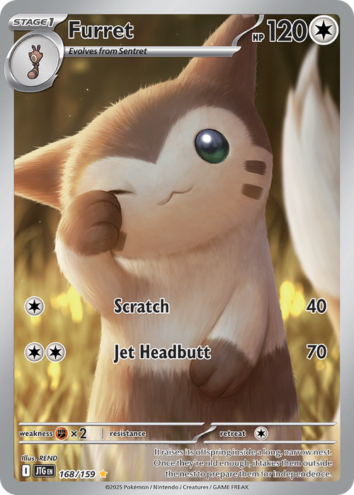 Furret 168/159 Illustration Rare Journey Together Holo