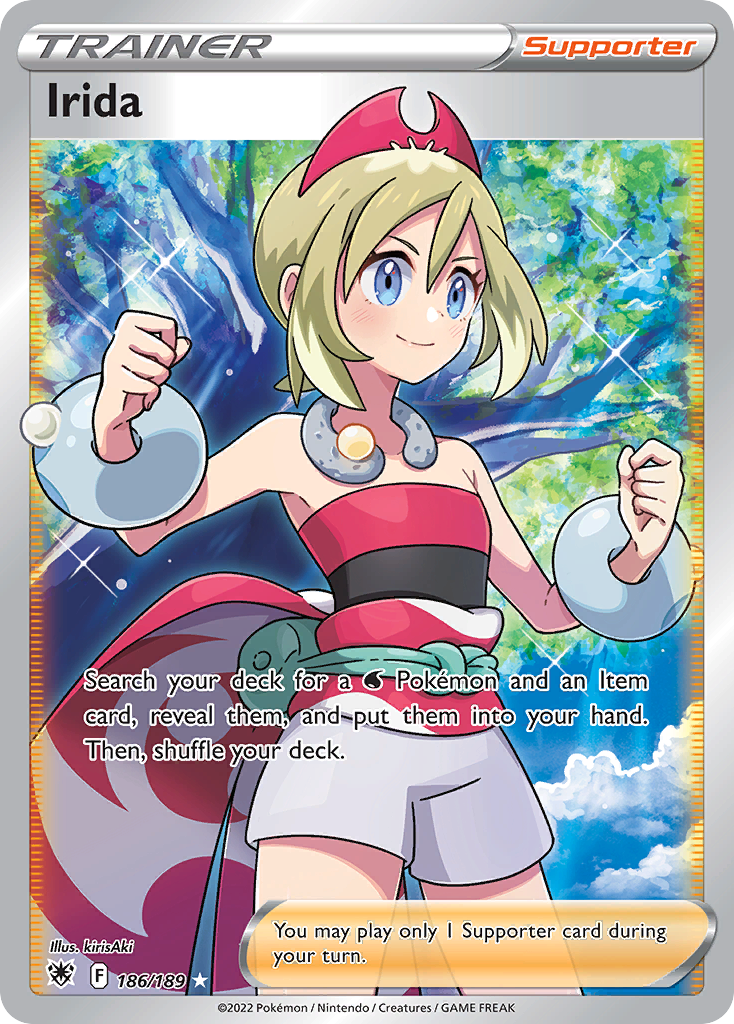 Irida 186/189 Ultra Rare Astral Radiance Pokemon Holo NM