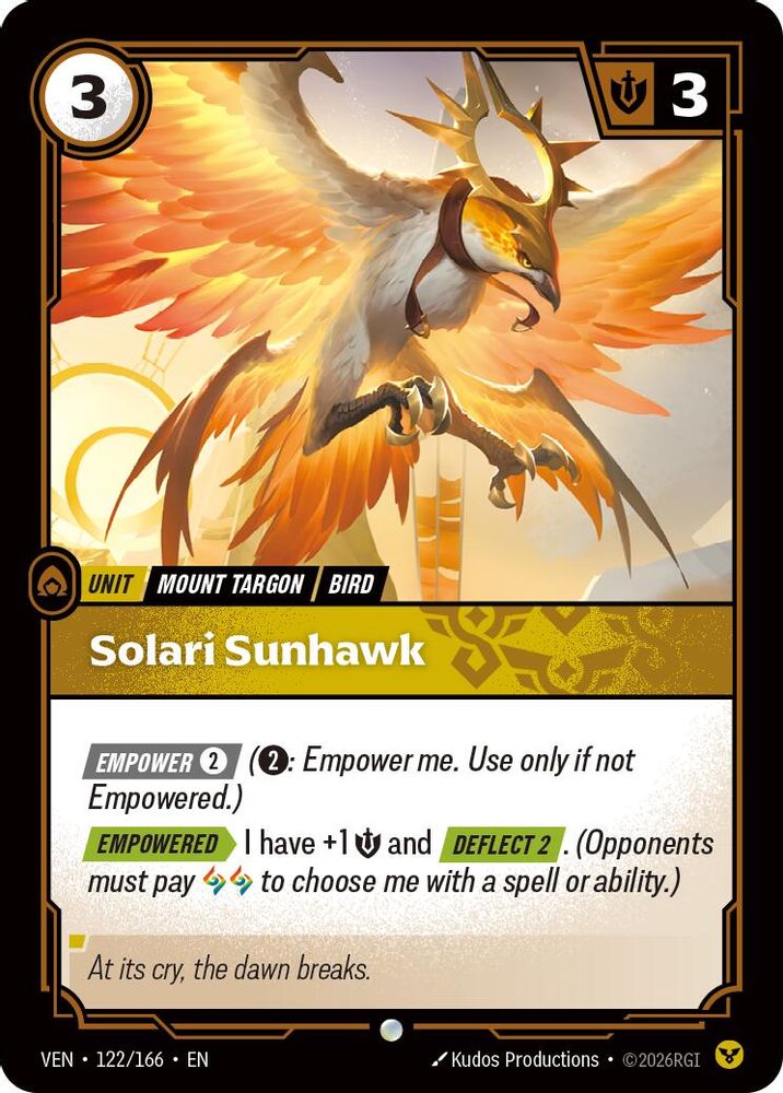 Solari Sunhawk 122/166 Common Vendetta