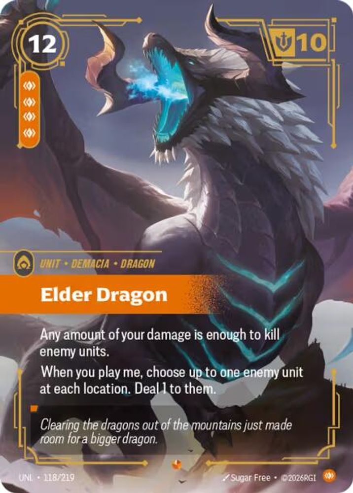 Elder Dragon 118/219 Epic Unleashed Foil