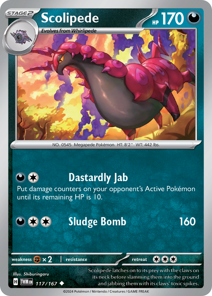 Scolipede 117/167 Uncommon Twilight Masquerade