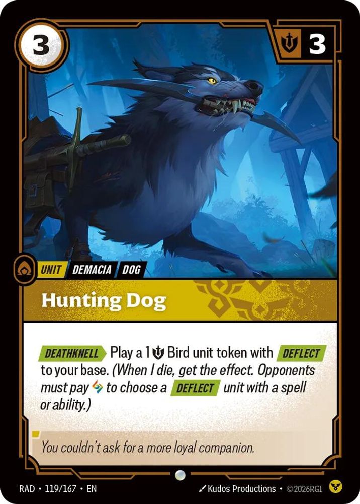 Hunting Dog 119/167 Common Radiance Riftbound Foil NM