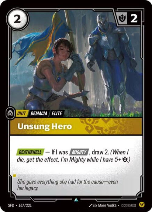 Unsung Hero 167/221 Uncommon Spiritforged