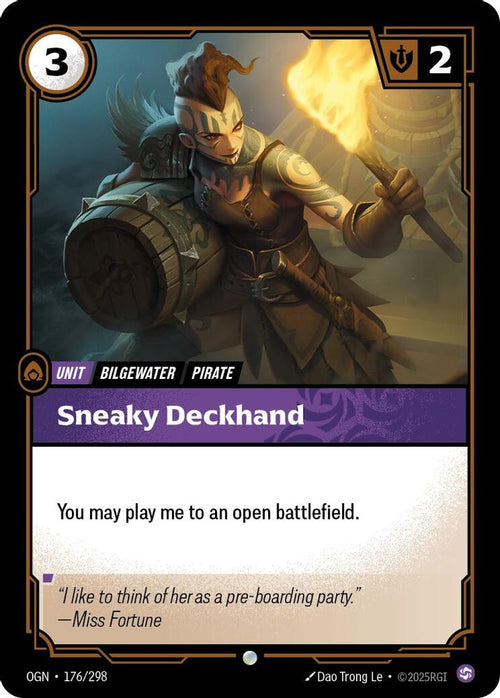 Sneaky Deckhand 176/298 Common Origins