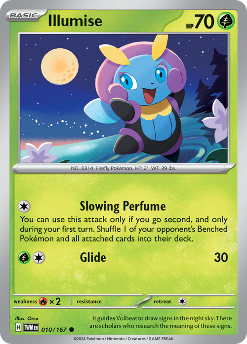 Illumise 010/167 Common Twilight Masquerade Reverse Holo