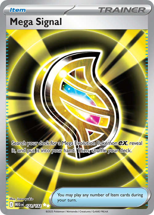 Mega Signal 171/132 Ultra Rare Mega Evolution Holo
