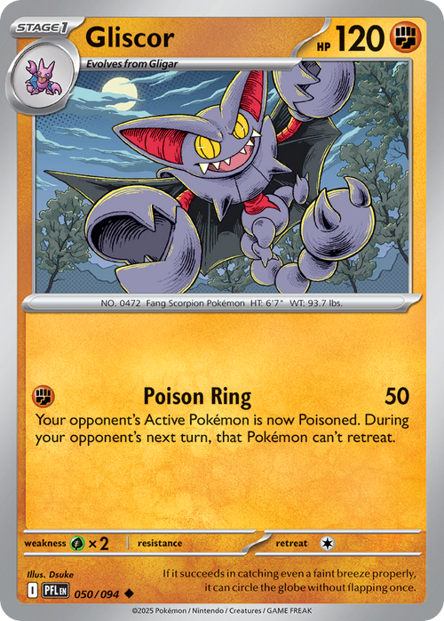 Gliscor 050/094 Uncommon Phantasmal Flames