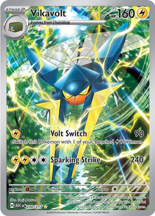 Vikavolt 230/217 Illustration Rare Ascended Heroes Holo
