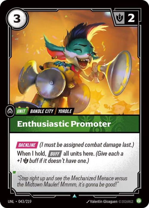 Enthusiastic Promoter 043/219 Uncommon Unleashed