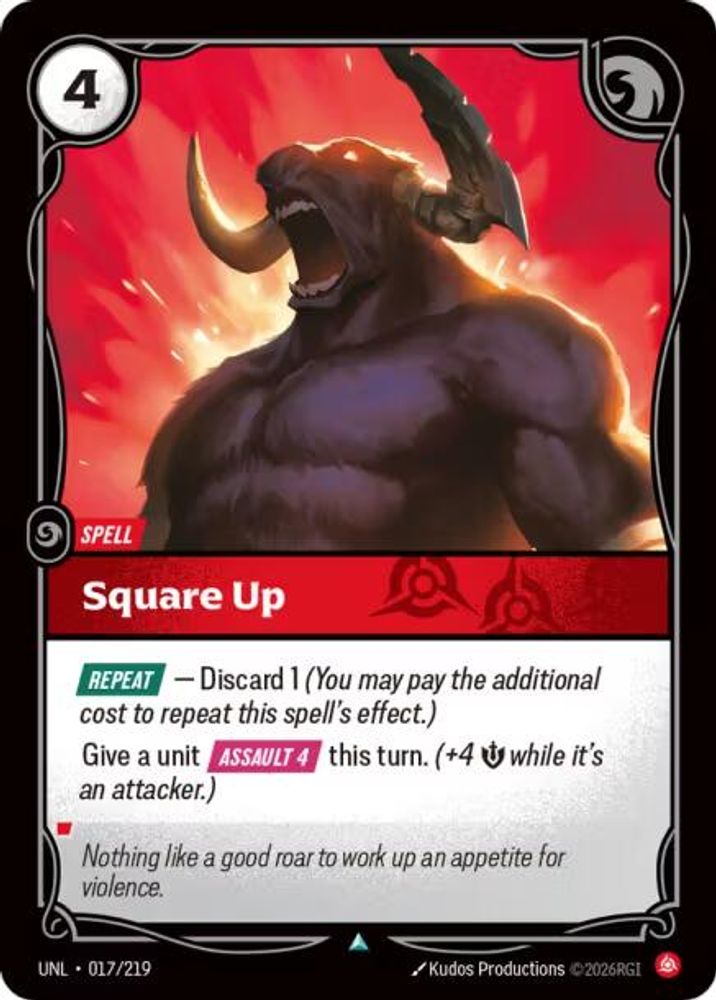 Square Up 017/219 Uncommon Unleashed