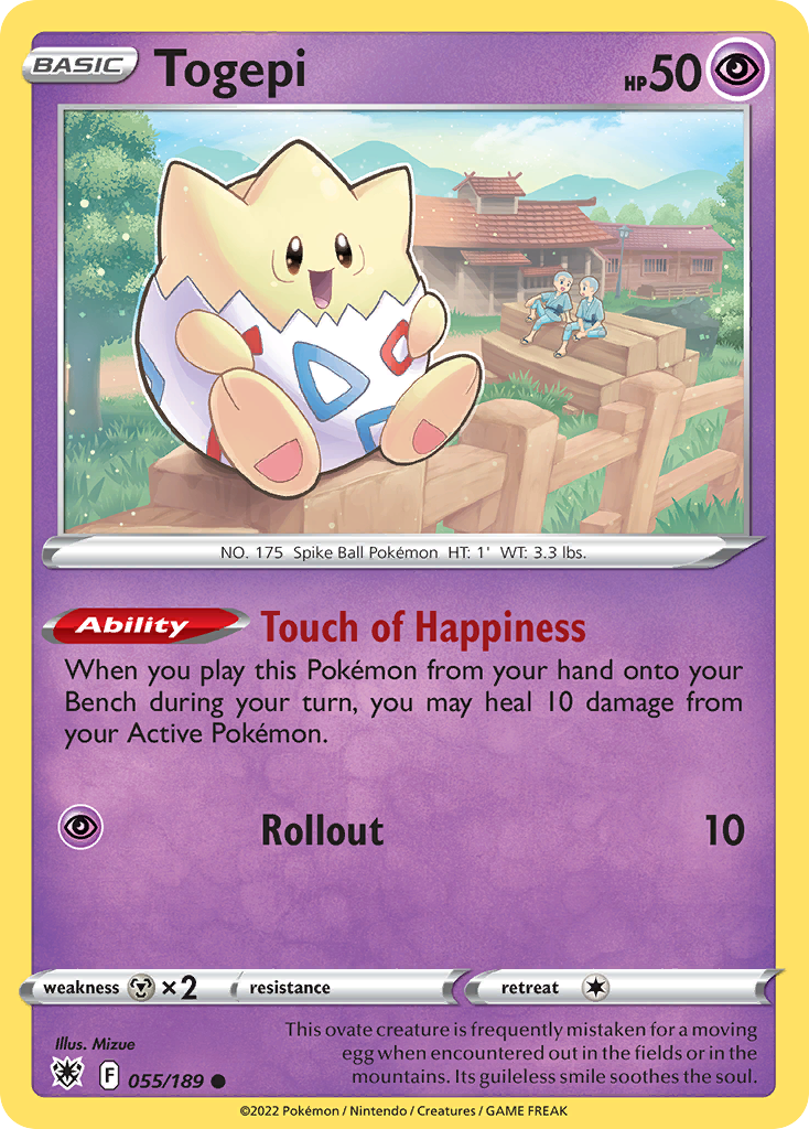 Togepi 055/189 Common Astral Radiance Pokemon NM