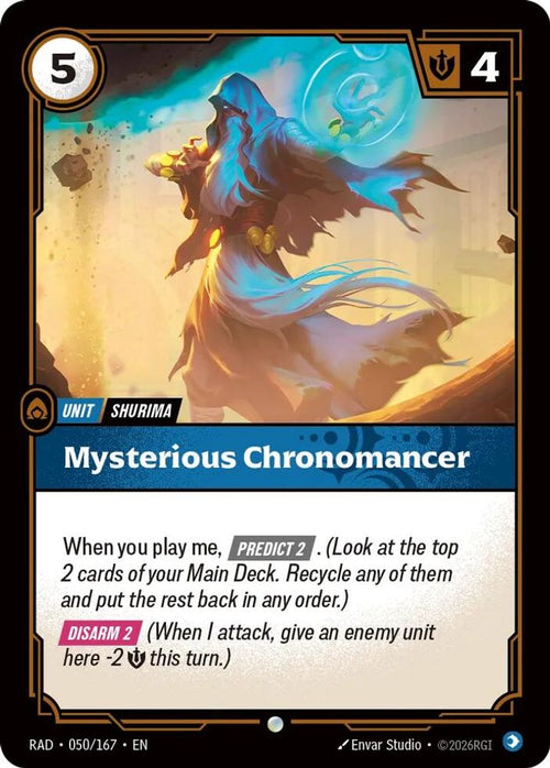Mysterious Chronomancer 050/167 Common Radiance