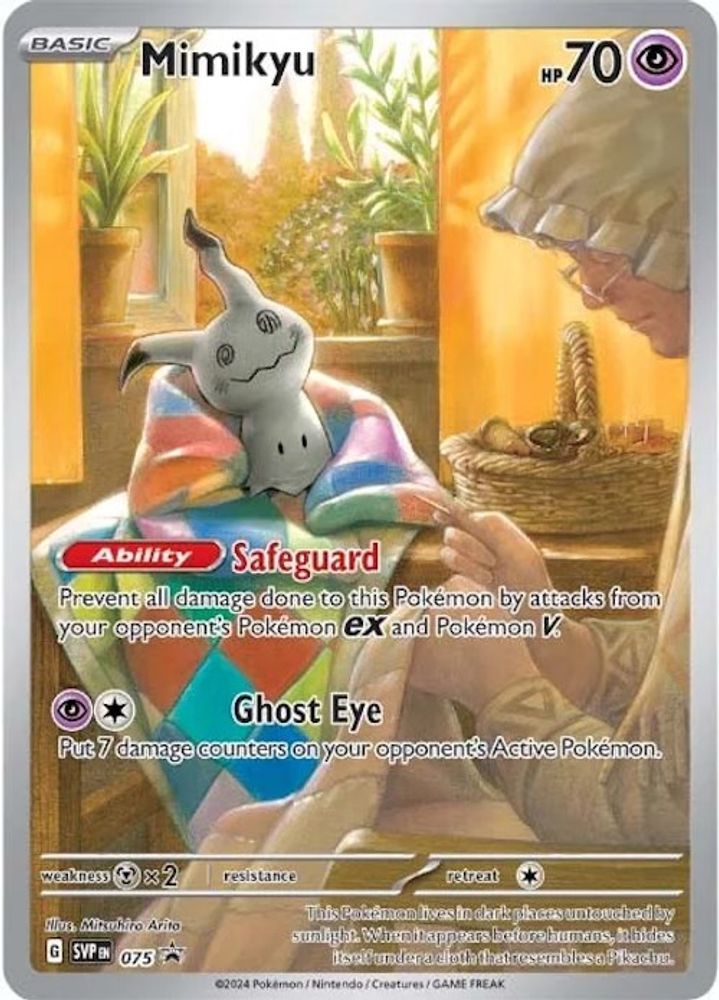 Mimikyu 075 Holo Promo Scarlet & Violet Sealed Promo Pokemon NM