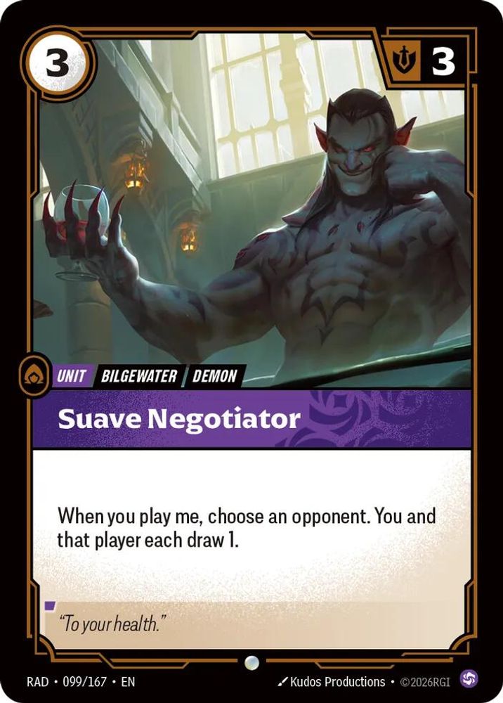 Suave Negotiator 099/167 Common Radiance Riftbound Foil NM