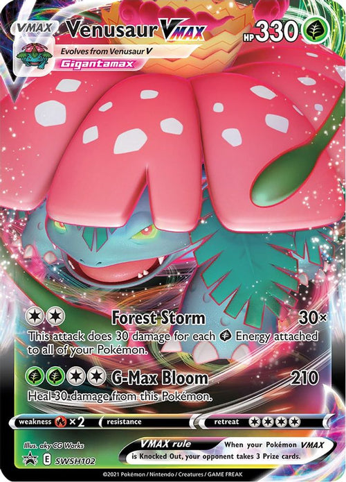 Venusaur VMAX SWSH102 Holo Promo Sword & Shield Promo Pokemon NM