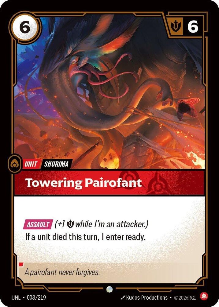 Towering Pairofant 008/219 Common Unleashed