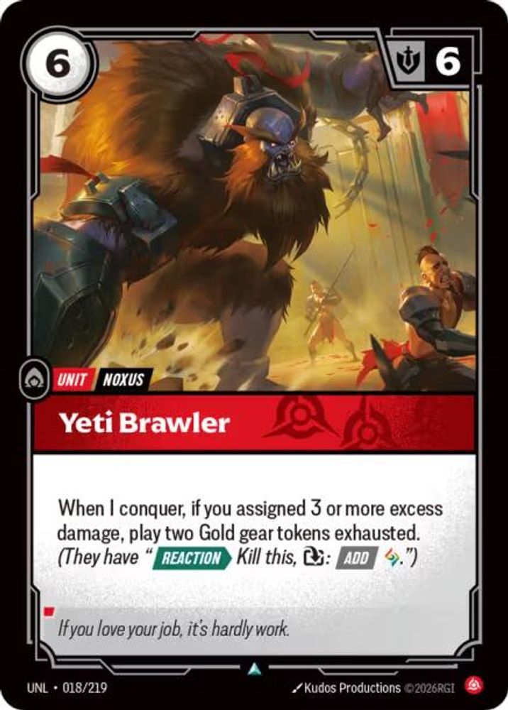 Yeti Brawler 018/219 Uncommon Unleashed