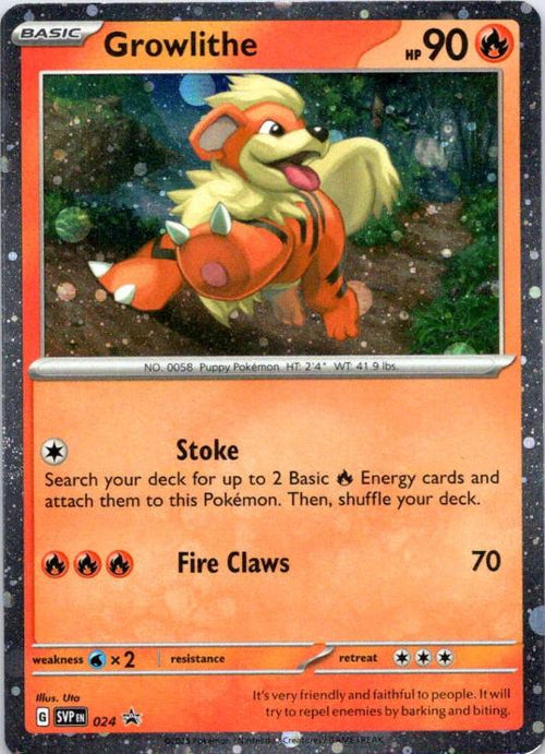 Growlithe (Cosmos Holo) 024 Promo Scarlet & Violet Promo