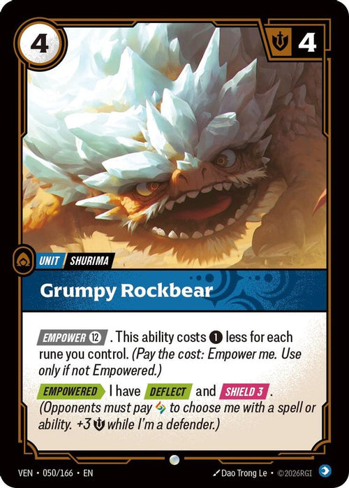 Grumpy Rockbear 050/166 Common Vendetta
