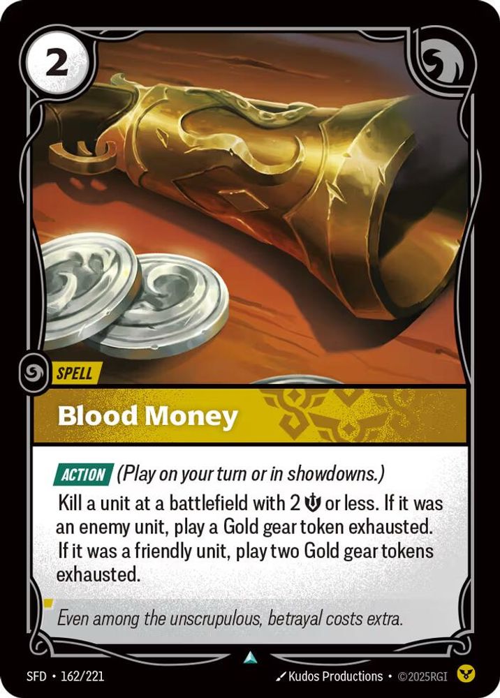 Blood Money 162/221 Uncommon Spiritforged