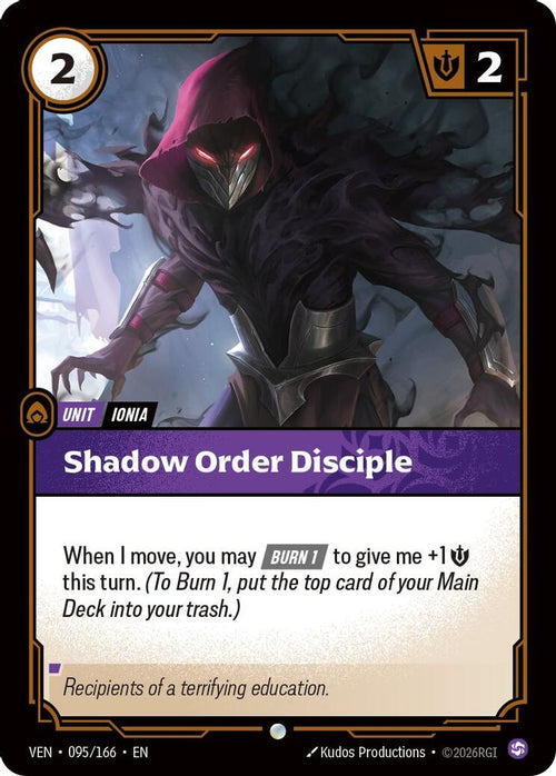 Shadow Order Disciple 095/166 Common Vendetta