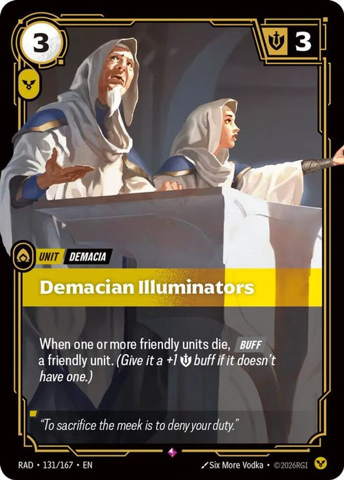 Demacian Illuminators 131/167 Rare Radiance Foil