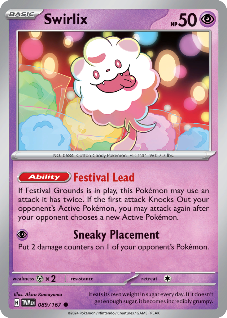 Swirlix 089/167 Common Twilight Masquerade Reverse Holo