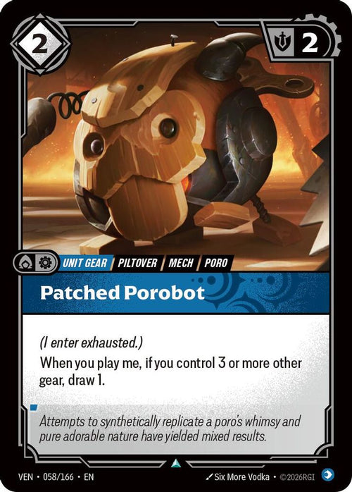 Patched Porobot 058/166 Uncommon Vendetta