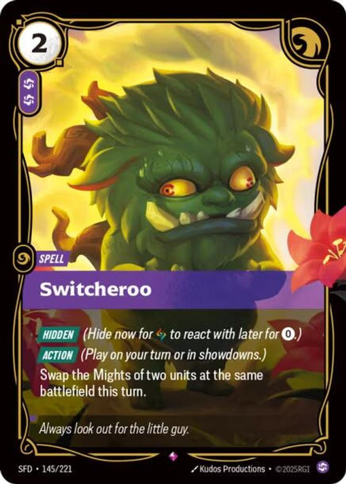 Switcheroo 145/221 Rare Spiritforged Foil