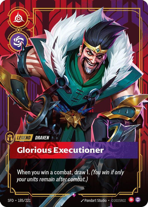 Draven - Glorious Executioner 185/221 Rare Spiritforged Foil